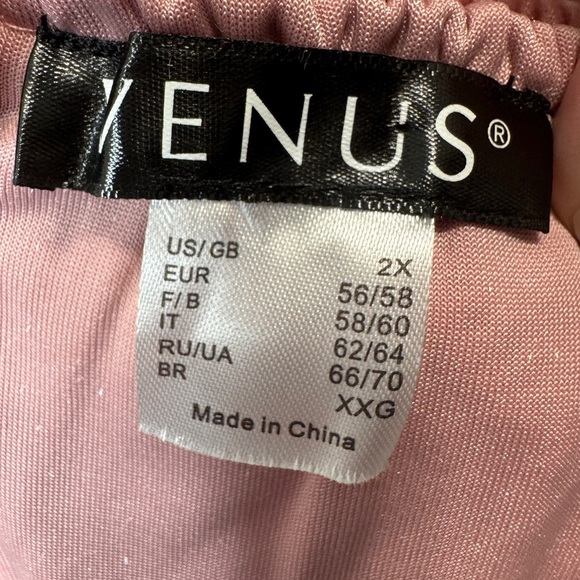 Venus Velvet Off-Shoulder Dress Pink - Picture 5 of 10